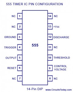 555 Timer IC-Block Diagram-Working-Pin Out Configuration-Data Sheet