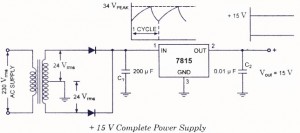 15 volt power supply 15 volt power supply