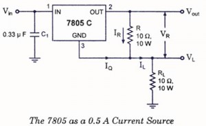IC 7805 as current source IC 7805 as current source
