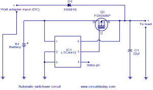 Automatic changeover circuit