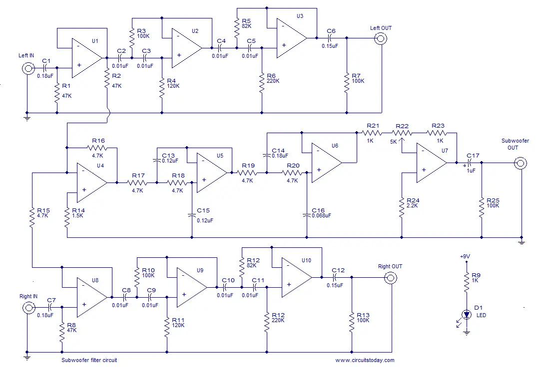 Subwoofer filter