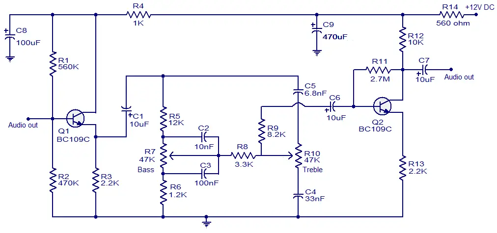 Baxendall tone control