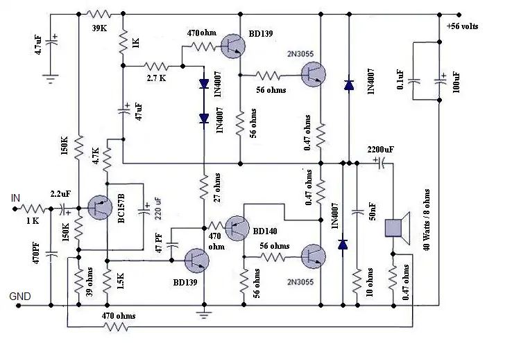 Motional feed back amplifier - Electronic Circuits and ... class a fire alarm panel wiring diagram 