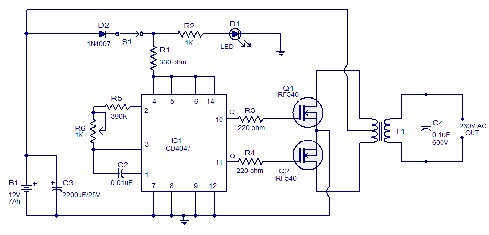 Solar Inverter Circuit Diagram Pdf
