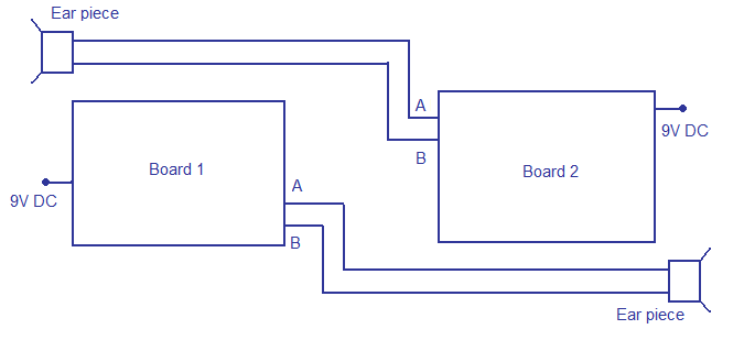 intercom circuit connection