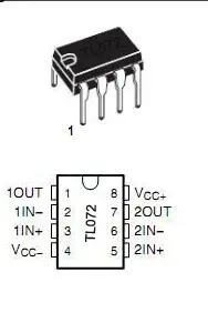 TL072 pin configuration