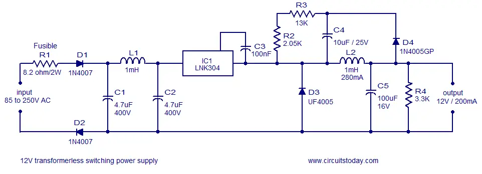 Lnk304gn даташит на русском схема включения