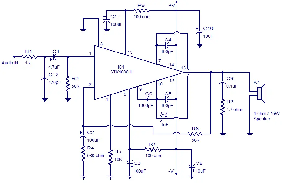 60 watt amplifier 60W amplifier