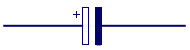 Capacitor-Polarised Circuit Symbol
