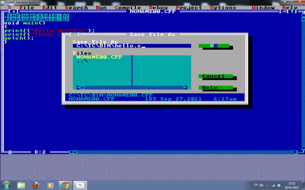 Turbo C tutorial