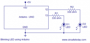 Simple LED based Projects using Arduino-with Circuit Diagram and Codes
