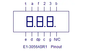 multiplexed 7 segment display pinout
