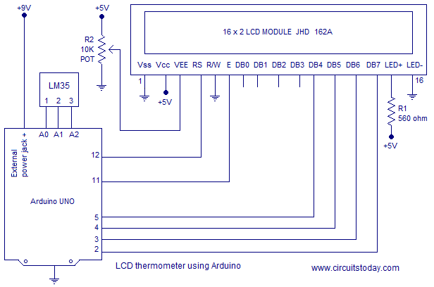 Lcd Wiring Diagram from www.circuitstoday.com