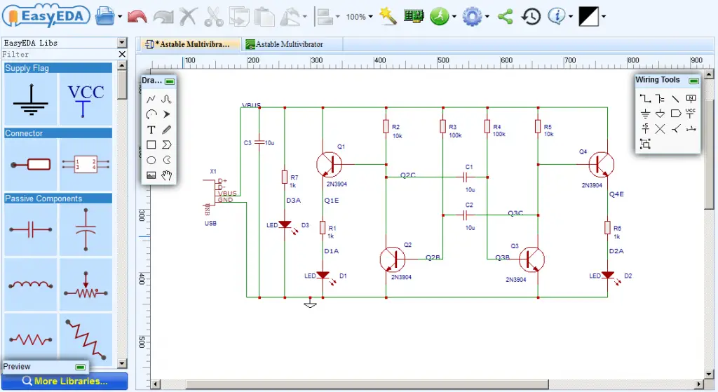 Comparison of Web Based EDA Tools