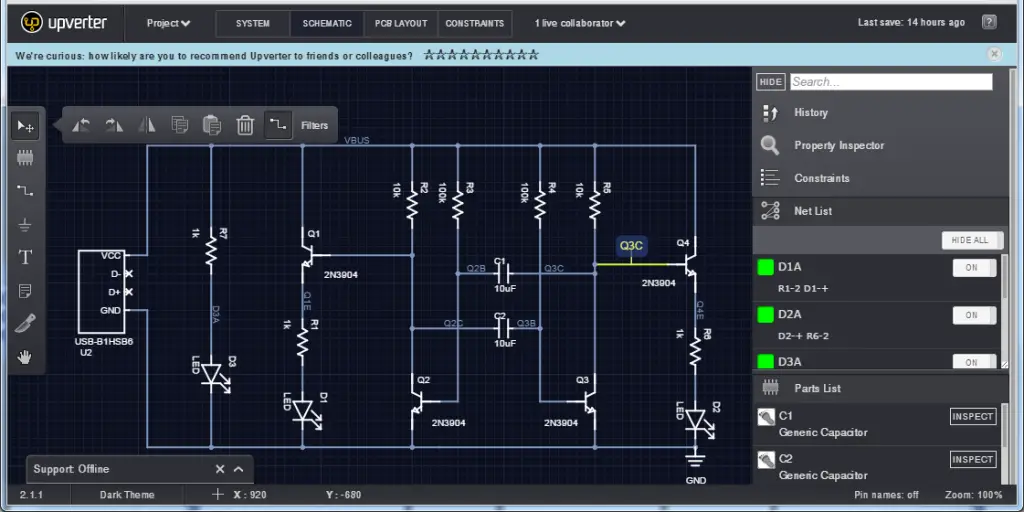 Schematic Designing in Upverter