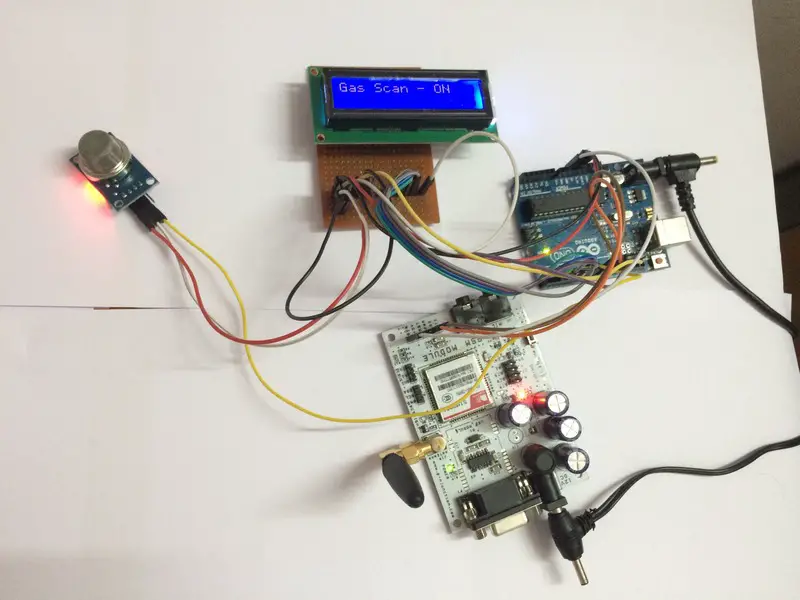 Gas Leakage Detector using Arduino
