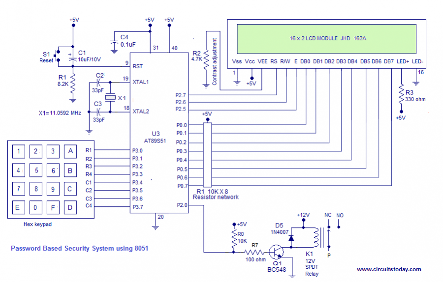 Digital Door LockPassword Security Code Lock using 8051