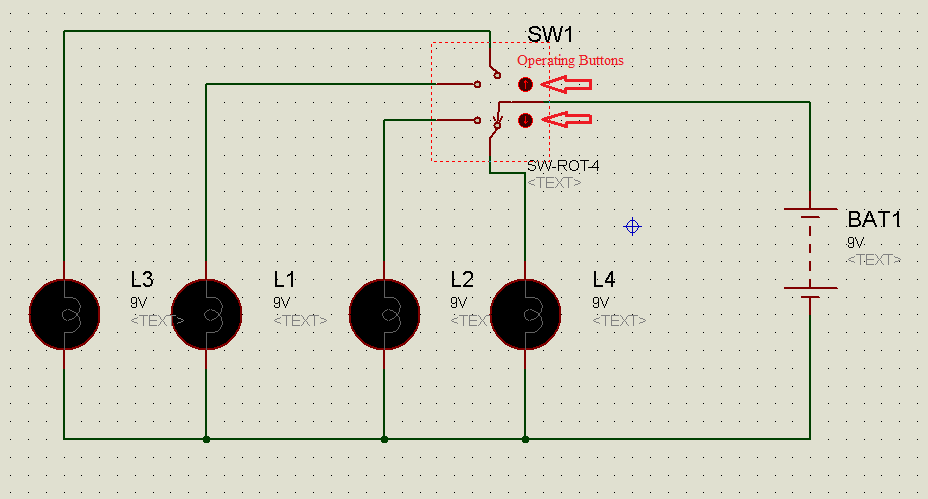 Circuit diagram for Rotary switch example