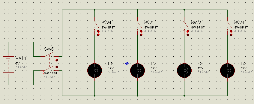 Circuit diagram for switch board connections example