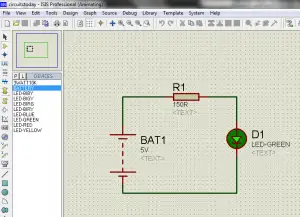 Connection and Simulation of Circuit