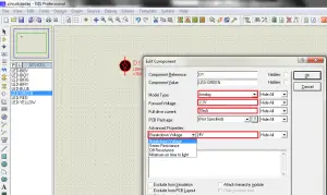 Editing Properties of LEDs in Proteus