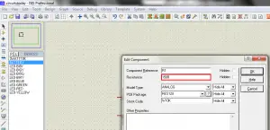 Editing Properties of Resistor in Proteus