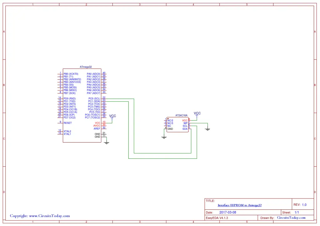 Interface EEPROM to Atmega32