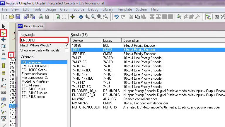 Priority Encoders in Proteus