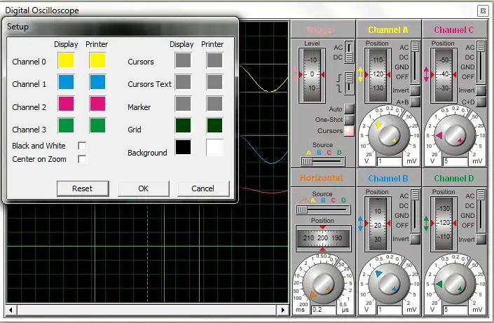 Setting the graphics colours