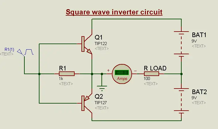 Square wave Inverter circuit diagram
