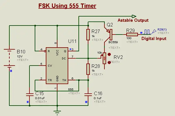 FSK Using 555-Timer