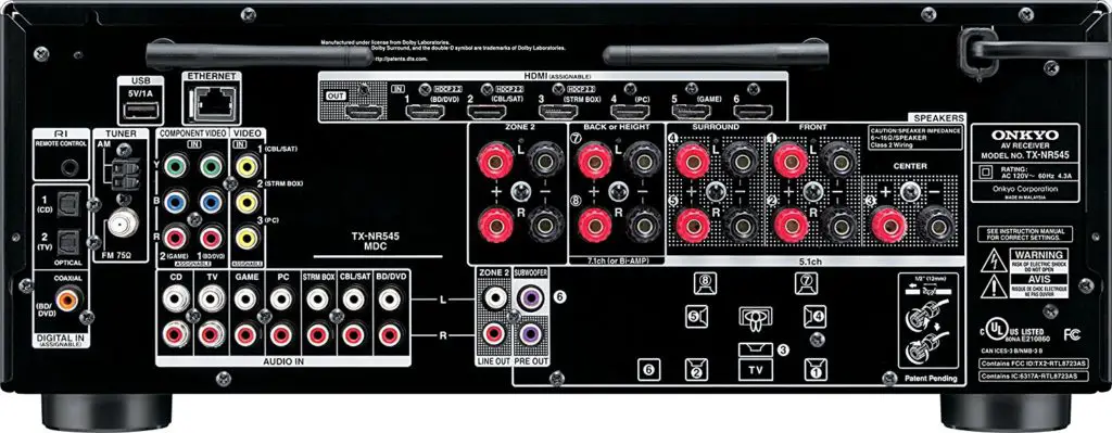 Onkyo TX-NR545 AV Receiver