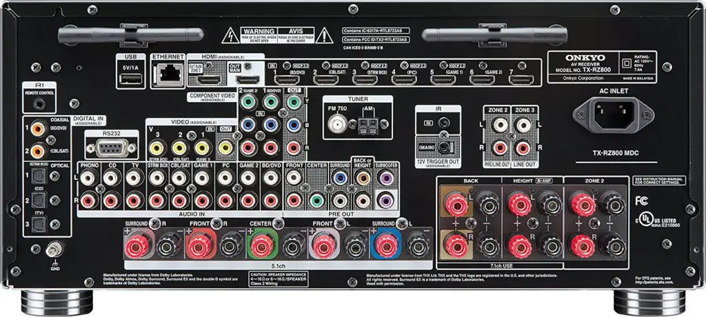 Onkyo TX-RZ800 7.2 Channel Network, AV Receiver