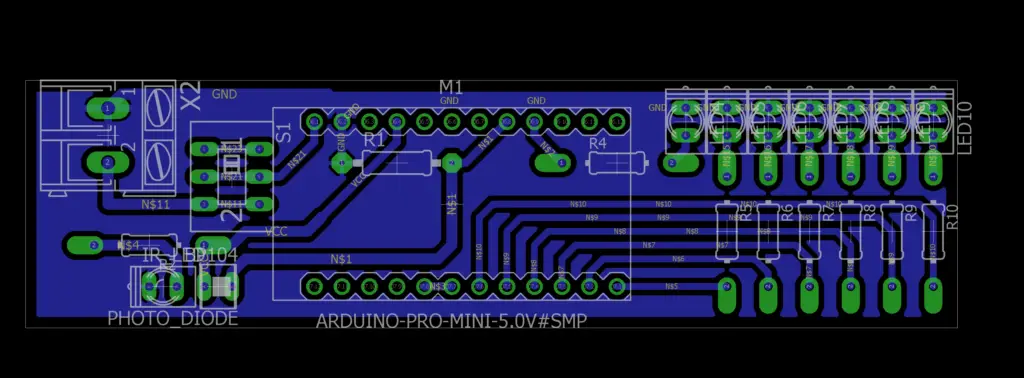 PCB Layout Rotating LED