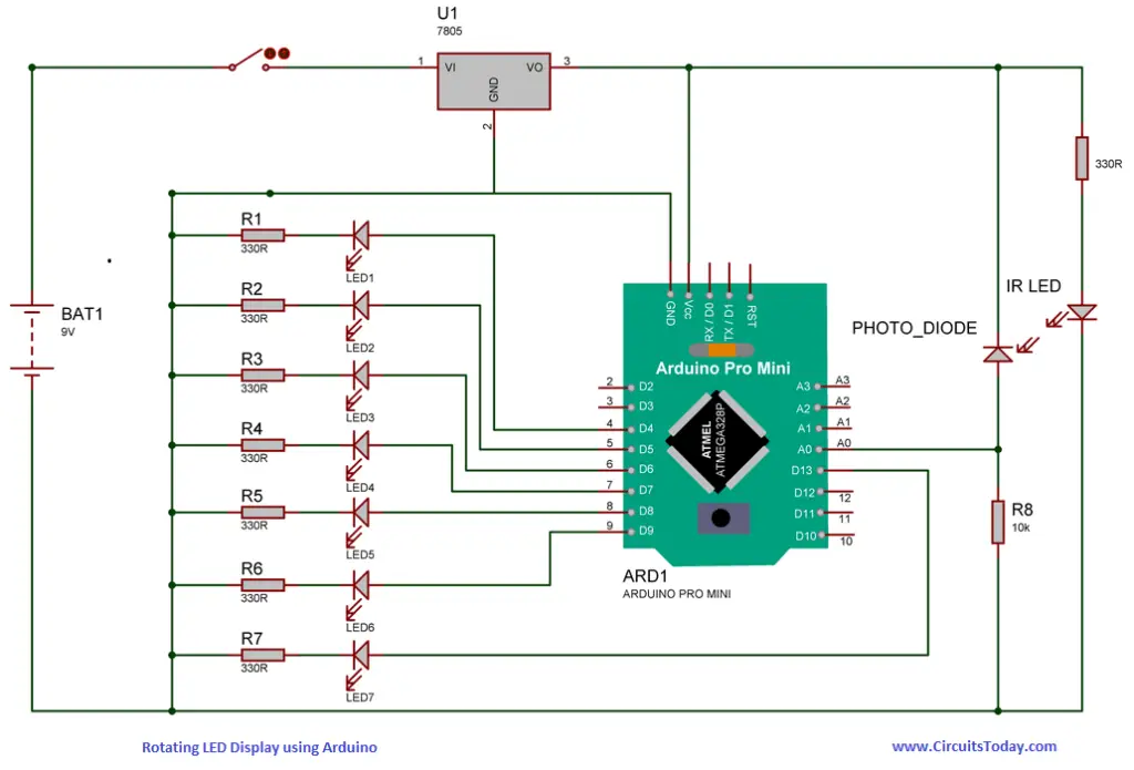 Rotating LED Display