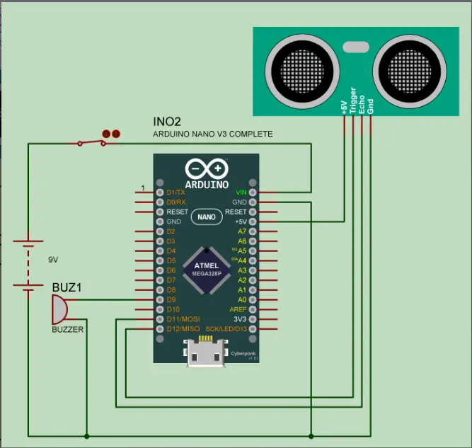 Ultrasonic Blind Walking Stick Using Arduino Circuit Diagram Pcb Layout