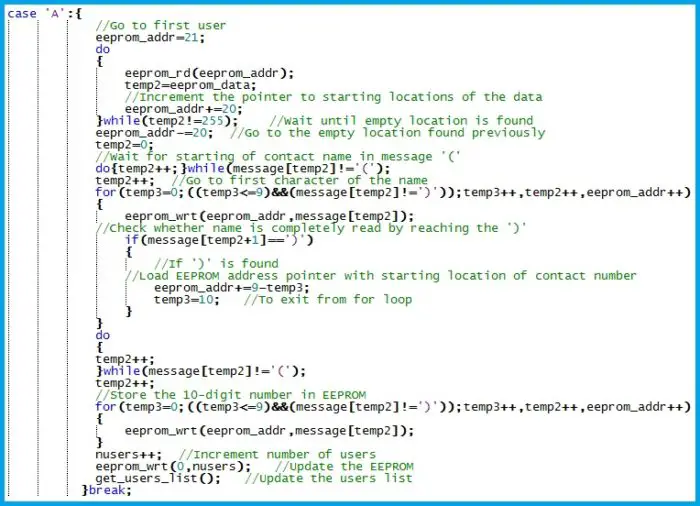 GSM Relay Control - Code for Adding a User