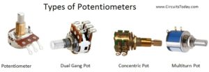 Potentiometer - Working, Circuit Diagram, Construction & Types