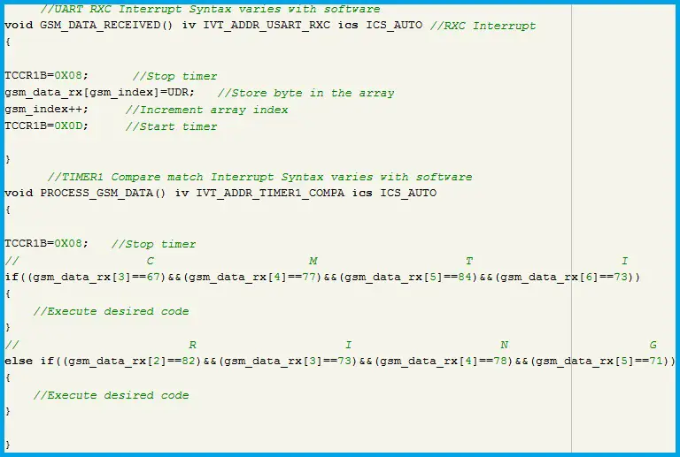 Program Snippet for Analyzing the Received Data