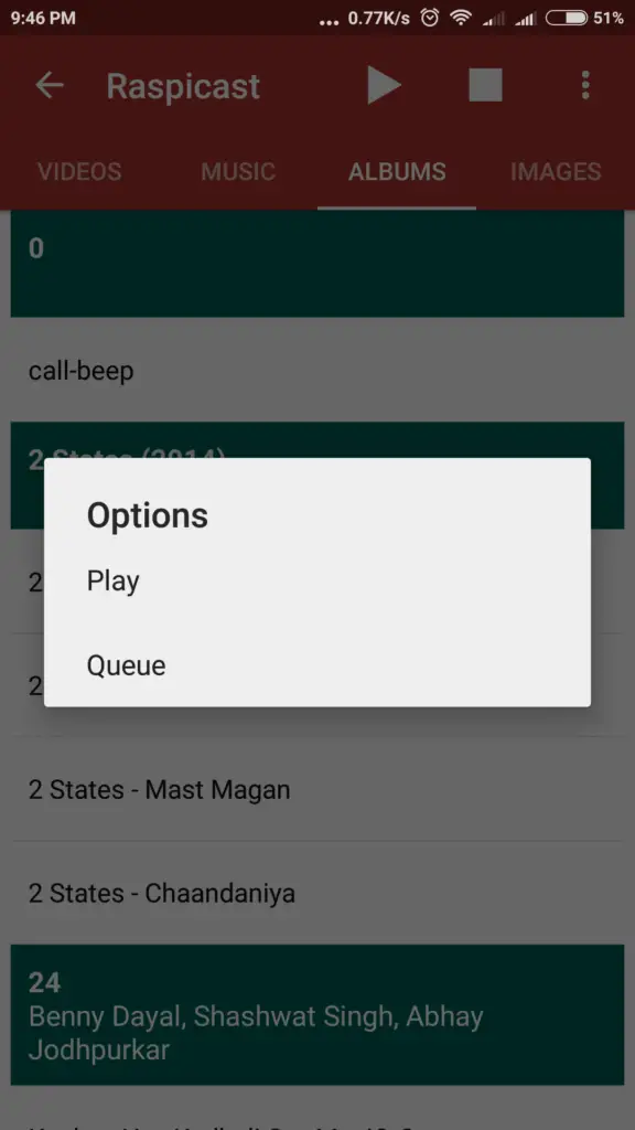 Raspicast - Create Playlist