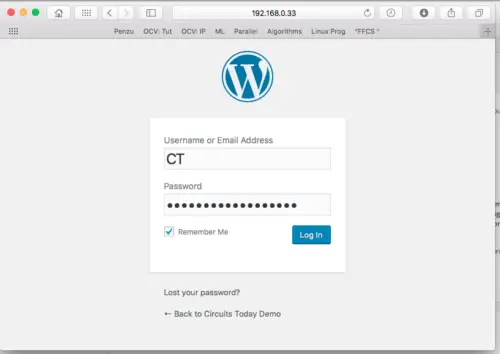 Wordpresss Installation