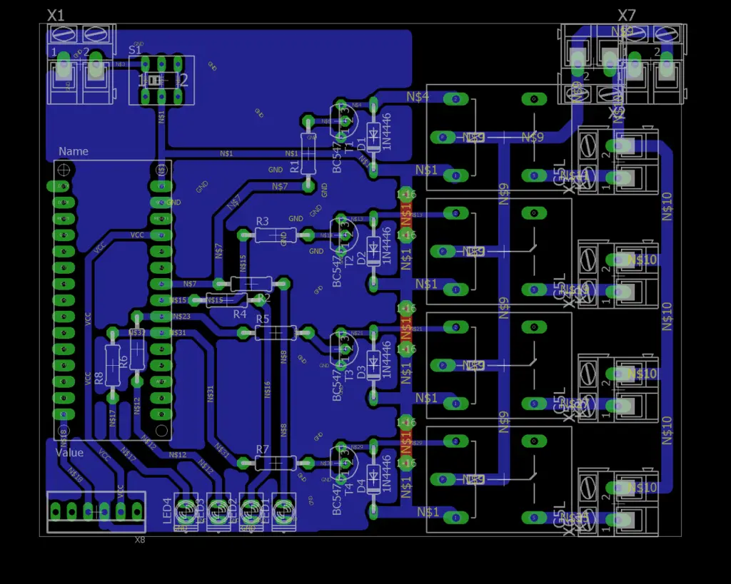 Home Remote Control Systems PCB