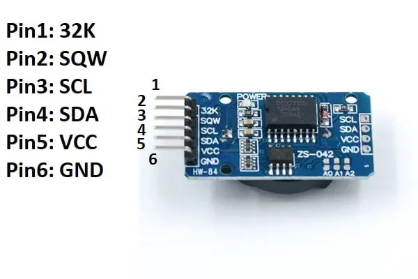 0.96 inch OLED Display pin configuration