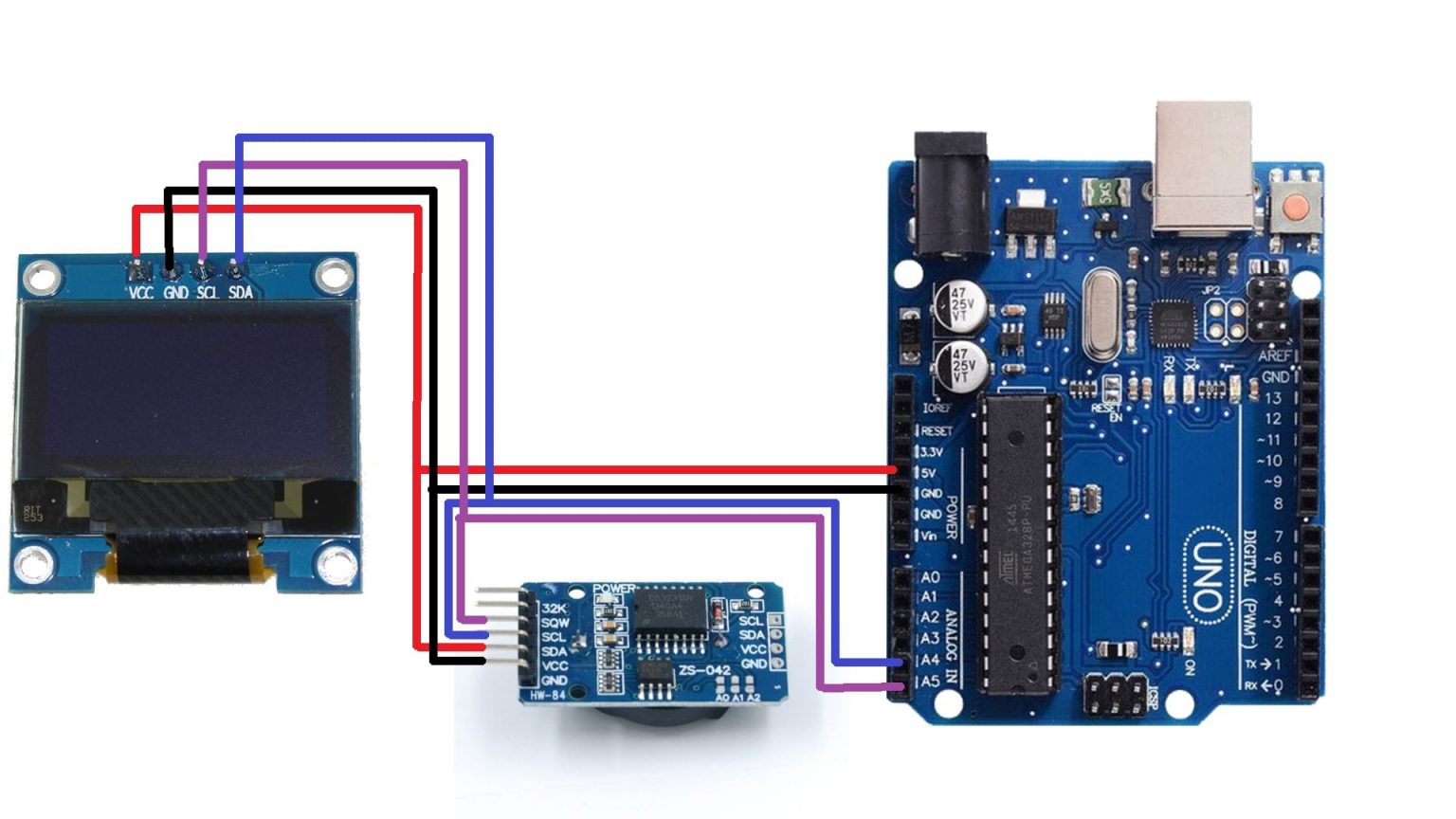 How to make a Digital Watch using an 0.96 inch OLED Display